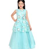 Betty Sky Blue coloured Gown will make your little one look beautiful.