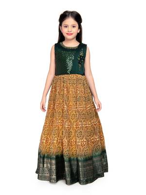 Betty Green coloured Gown will make your little one look beautiful. 2