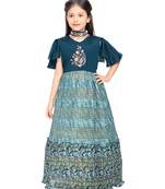 Betty Blue coloured Gown will make your little one look beautiful.