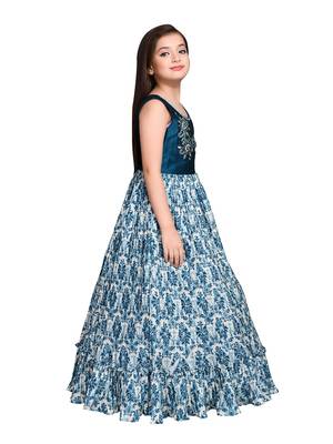 Betty P.Blue coloured Gown will make your little one look beautiful. 3