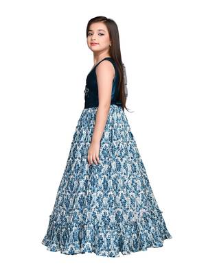Betty P.Blue coloured Gown will make your little one look beautiful. 4