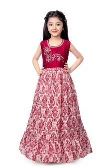 Betty Rani coloured Gown will make your little one look beautiful.