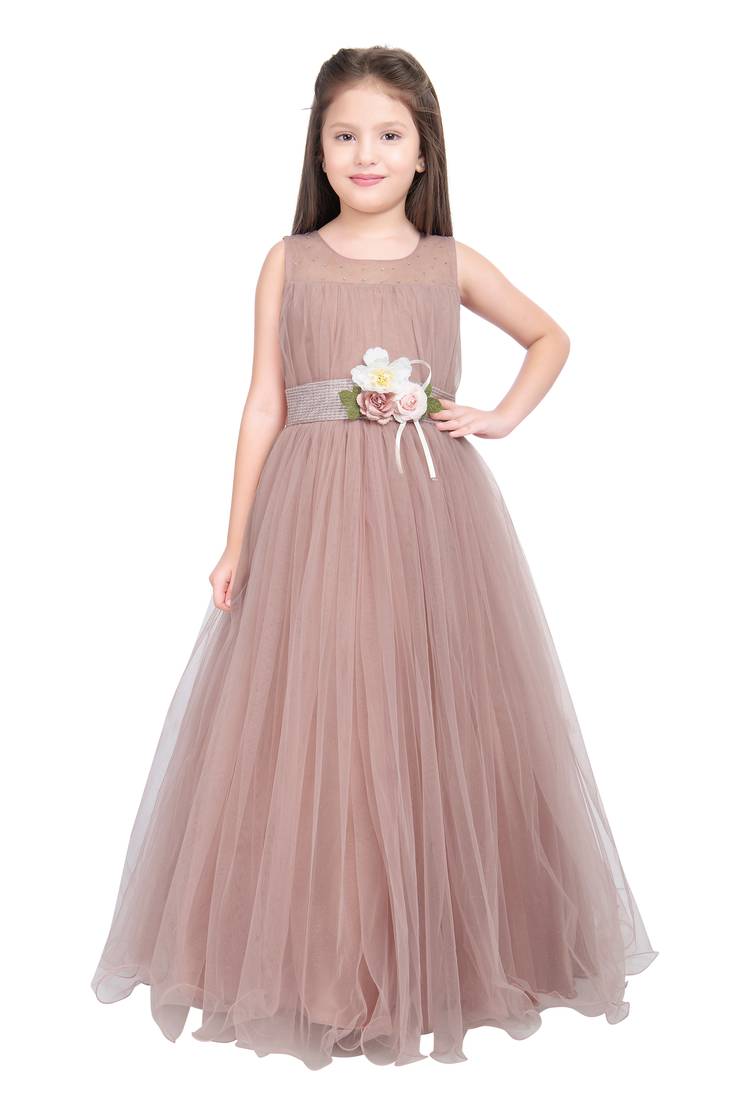 Betty Orchid coloured Gown will make your little one look beautiful.