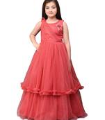 Betty Tomato coloured Gown will make your little one look beautiful.
