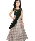 Betty Mehendi coloured Gown will make your little one look beautiful.