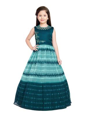 Betty M.Blue coloured Gown will make your little one look beautiful. 2