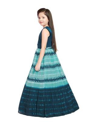 Betty M.Blue coloured Gown will make your little one look beautiful. 3