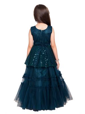 Betty Blue coloured Gown will make your little one look beautiful. 2