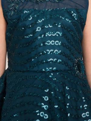Betty Blue coloured Gown will make your little one look beautiful. 3