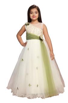 Betty Green coloured Gown will make your little one look beautiful.