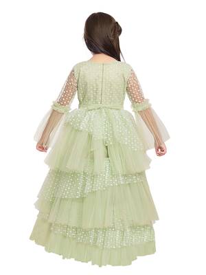 Betty Green coloured Gown will make your little one look beautiful. 4