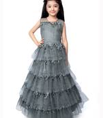 Betty Grey coloured Gown will make your little one look beautiful.