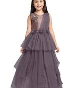 Betty Orchid coloured Gown will make your little one look beautiful.