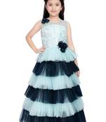 Betty Blue coloured Gown will make your little one look beautiful.