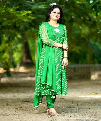 Bareli Leheriya Suit Set 1