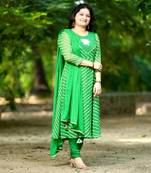 Bareli Leheriya Suit Set