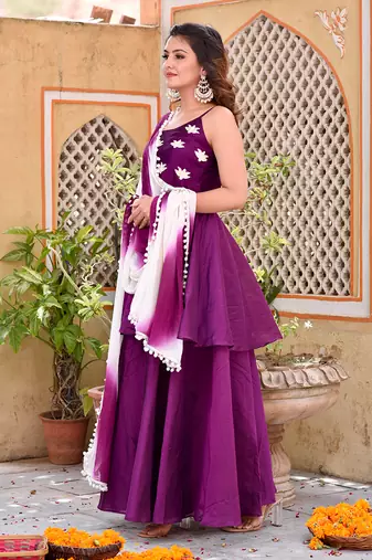 Purple Lotus Suit Set