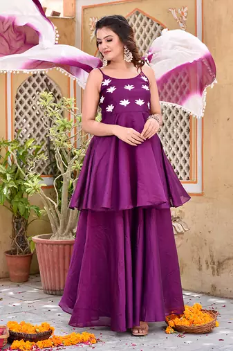 Purple Lotus Suit Set