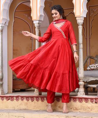 Sheer Red Suit Set 4