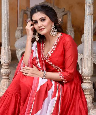Sheer Red Suit Set 7