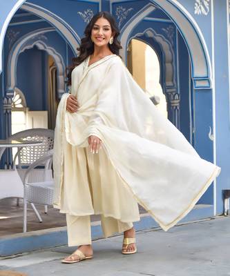 White Gold Angarakha Suit Set 5