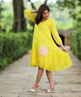 Sunset Yellow Dress 2