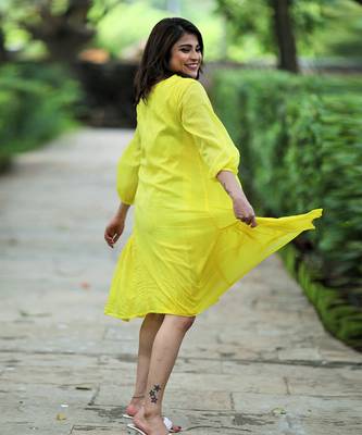 Sunset Yellow Dress 3