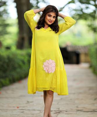 Sunset Yellow Dress 4