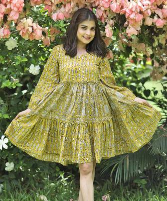 Dazzling Musturd Dress 1