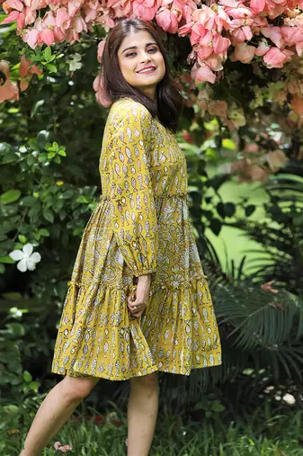 Dazzling Musturd Dress