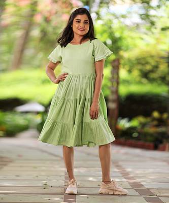 Green Tier Dress 1