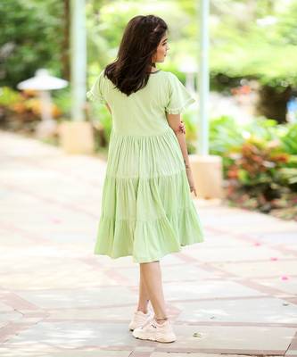 Green Tier Dress 3