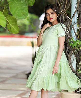 Green Tier Dress 4