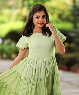 Green Tier Dress 5