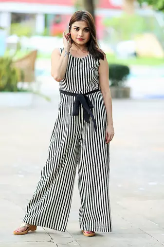 Black Vertical Jumpsuit