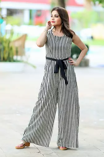 Black Vertical Jumpsuit