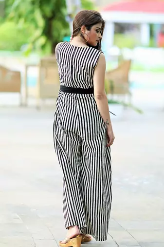 Black Vertical Jumpsuit