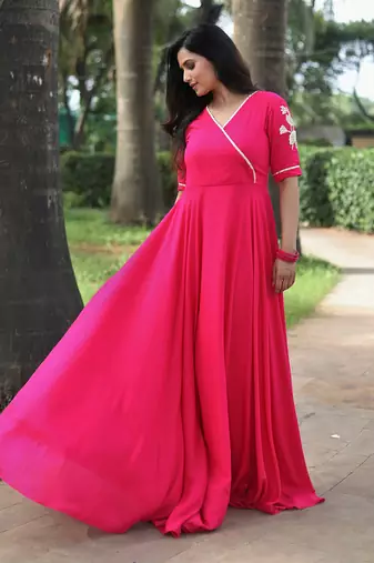 Pink Angarakha Dress