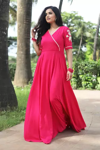 Pink Angarakha Dress