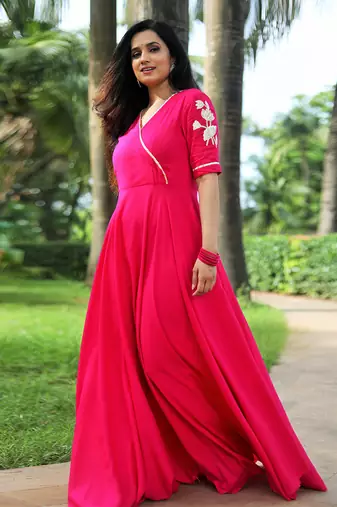 Pink Angarakha Dress
