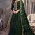 Dark Green Silk Designer Festival Wear Anarkali Suit
