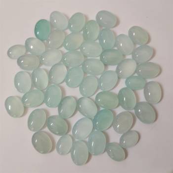 Natural Aqua Chalcedony at Wholesale Rate 5.25 Ratti 4.77 Carat Oval Shape Akik Loose Gemstone for Astrological 1 Pcs 2