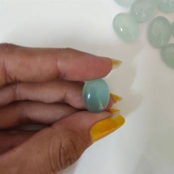 Natural Aqua Chalcedony at Wholesale Rate 5.25 Ratti 4.77 Carat Oval Shape Akik Loose Gemstone for Astrological 1 Pcs 3