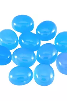 Natural Blue Chalcedony at Wholesale Rate 6.25 Ratti 5.68 Carat Oval Shape Akik Loose Gemstone for Astrological 1 Pcs