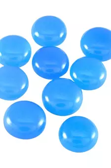Natural Blue Chalcedony at Wholesale Rate 10.25 Ratti 9.25 Carat Round Shape Akik Loose Gemstone Rashi Ratan 1 Pcs