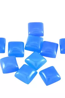 Natural Blue Chalcedony at Wholesale Rate 10.25 Ratti 9.25 Carat Square Shape Akik Loose Gemstone Rashi Ratan 1 Pcs