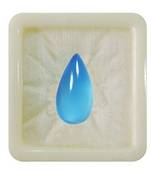 Natural Blue Chalcedony at Wholesale Rate 5.25 Ratti 4.77 Carat Pear Shape Akik Loose Gemstone for Astrological 1 Pcs