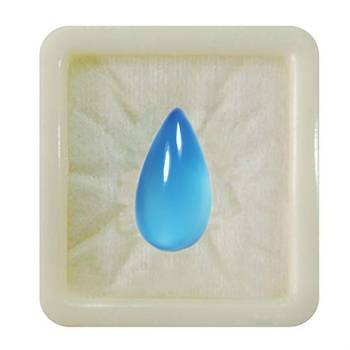 Natural Blue Chalcedony at Wholesale Rate 10.25 Ratti 9.25 Carat Pear Shape Akik Loose Gemstone for Astrological 1 Pcs 1