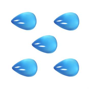 Natural Blue Chalcedony at Wholesale Rate 10.25 Ratti 9.25 Carat Pear Shape Akik Loose Gemstone for Astrological 1 Pcs 2