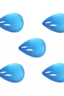 Natural Blue Chalcedony at Wholesale Rate 10.25 Ratti 9.25 Carat Pear Shape Akik Loose Gemstone for Astrological 1 Pcs